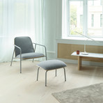 Pad Lounge Chair // Low // Gray Steel
