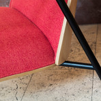 Pad Lounge Chair // Low // Black Steel (LDS86 Global)