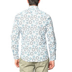 Joseph Slim Fit Button Down Shirt // White + Blue (M)