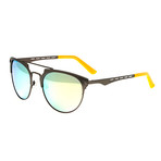 Hercules Polarized Sunglasses // Titanium (Black Frame + Red Yellow Lens)