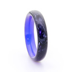 Carbon Fiber Ring + Glowing Interior // Purple (Size 8)