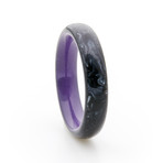 Carbon Fiber Ring + Glowing Interior // Purple (Size 11)