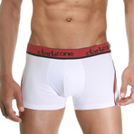 Side Striped Boxer // White (Large)