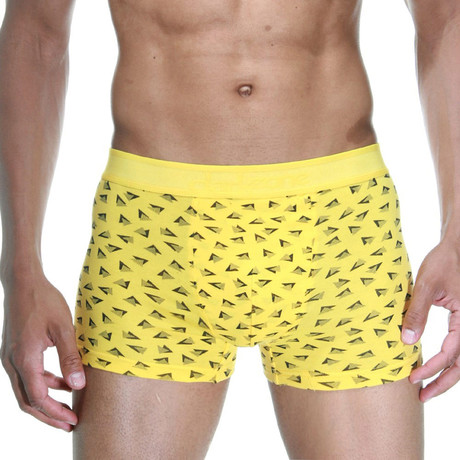 Patterned Yellow Boxer // Yellow (S)