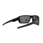 Men's Double Edge OO9380 Polarized Sunglasses // 66mm // Polished Black