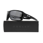 Men's Double Edge OO9380 Polarized Sunglasses // 66mm // Polished Black