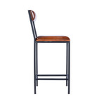 Penfield Leather and Metal Counter Stool
