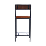 Penfield Leather and Metal Counter Stool