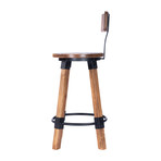 Brownhelm Wood & Metal Counter Stool