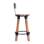 Brownhelm Wood & Metal Counter Stool