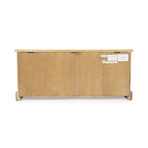 Bon Secour Natural Wood Bench with Storage