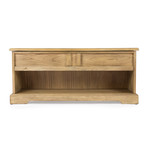 Bon Secour Natural Wood Bench with Storage