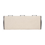 Gurnsey Dark Brown Bench with Storage