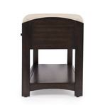 Gurnsey Dark Brown Bench with Storage