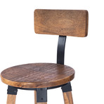 Brownhelm Wood & Metal Counter Stool