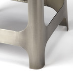 Whitshire Leather + Metal Counter Stool
