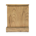 Bon Secour Natural Wood Bench with Storage