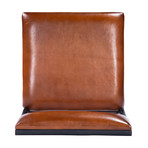 Penfield Leather and Metal Counter Stool