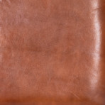 Penfield Leather and Metal Bar Stool