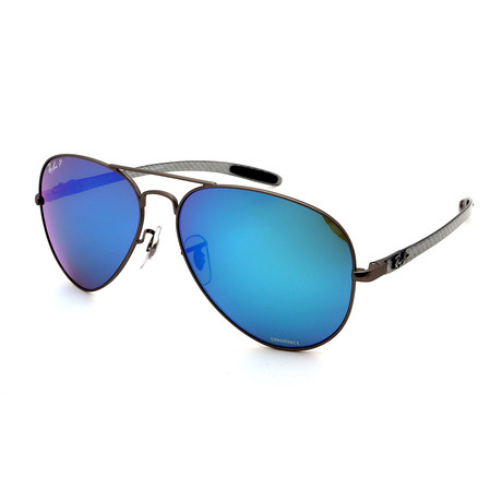 Unisex RB8317CH-29A1 Polarized Sunglasses // Brown + Blue