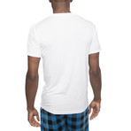 Cloud Long Short Sleep Shirt // White (L)