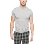 Cloud Long Short Sleep Shirt // Gray (XL)