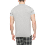 Cloud Long Short Sleep Shirt // Gray (XL)
