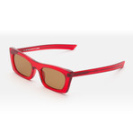 Men's Fred Sunglasses // Crystal Red