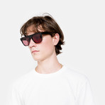 Men's Flat Top Sunglasses // Bordeaux