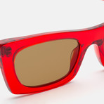 Men's Fred Sunglasses // Crystal Red