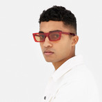 Men's Fred Sunglasses // Crystal Red