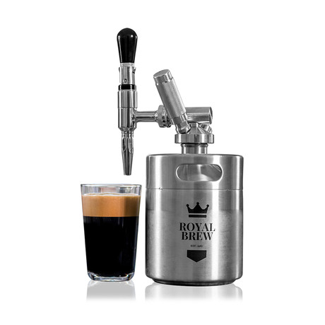 Royal Brew Nitro Cold Brew Coffee Maker Home Keg Kit System // 64oz (Stainless Steel)