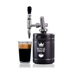 Royal Brew Nitro Cold Brew Coffee Maker Home Keg Kit System // 64oz (Matte Black)