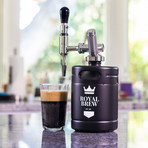 Royal Brew Nitro Cold Brew Coffee Maker Home Keg Kit System // 64oz (Matte Black)