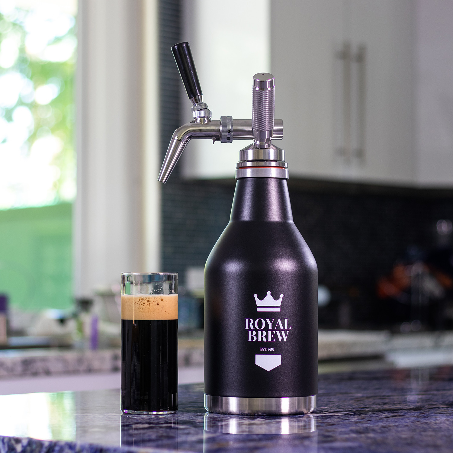 Royal Brew Nitro Cold Brew Coffee Growler // 64 oz (Matte Black) - Royal  Kitchen Co. - Touch of Modern