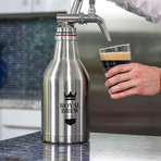 Royal Brew Nitro Cold Brew Coffee Growler // 64 oz (Stainless Steel)