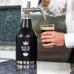 Royal Brew Nitro Cold Brew Coffee Growler // 64 oz (Stainless Steel)