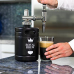 Royal Brew Nitro Cold Brew Coffee Maker Home Keg Kit System // 64oz (Stainless Steel)