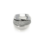 Bucherer 18k White Gold Diamond Ring // Ring Size: 7 // Pre-Owned