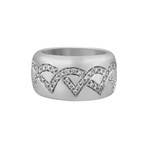 Damiani 18k White Gold Diamond Ring // Ring Size: 7.5 // Pre-Owned