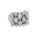 Cartier 18k White Gold Marquee Diamond Ring // Ring Size: 9 // Pre-Owned