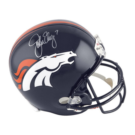 John Elway // Denver Broncos // Autographed Football Helmet