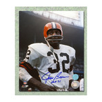 Jim Brown // Cleveland Browns // Autographed Rookie Photo