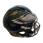 Carson Wentz // Philadelphia Eagles // Autographed Football Helmet