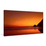 Sundown Serenity // Painting Print on Wrapped Canvas (12"W x 6"H x 1.5"D)