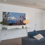 Mt. Adams in Spring // Painting Print on Wrapped Canvas (12"W x 6"H x 1.5"D)