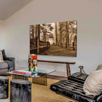 Down the Misty Path // Painting Print on Wrapped Canvas (12"W x 8"H x 1.5"D)