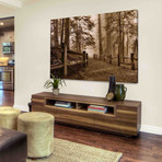 Down the Misty Path // Painting Print on Wrapped Canvas (12"W x 8"H x 1.5"D)