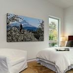 Pear Blossom Majesty // Painting Print on Wrapped Canvas (12"W x 6"H x 1.5"D)