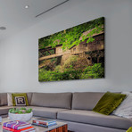 Cedar Mill and Covered Bridge // Painting Print on Wrapped Canvas (12"W x 8"H x 1.5"D)